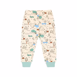 The Gruffalo Childrens/Kids Embroidered Pyjama Set - 18-24 Months, Off White/Sea Green/Brown