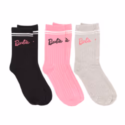 Barbie Womens/Ladies Socks (Pack of 3)