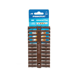 Rawlplug Universal Plug (Pack Of 48) - 6 x 28mm, Brown