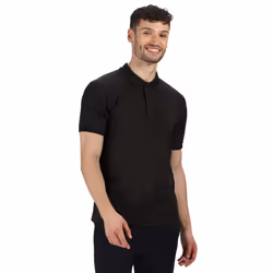 Regatta Professional Mens Coolweave Short Sleeve Polo Shirt - M, Black