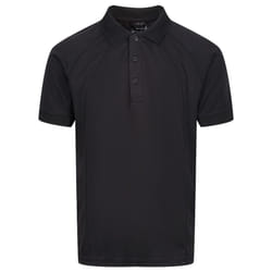 Regatta Professional Mens Coolweave Short Sleeve Polo Shirt - S, Black