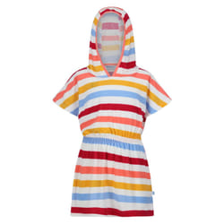 Regatta Childrens/Kids Bernessa Striped Towelling Poncho - 9-10 Years, Multicoloured