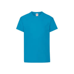 Fruit of the Loom Childrens/Kids Original T-Shirt - 12-13 Years, Azure Blue