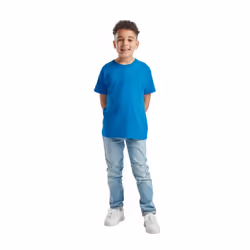 Fruit of the Loom Childrens/Kids Original T-Shirt - 12-13 Years, Azure Blue