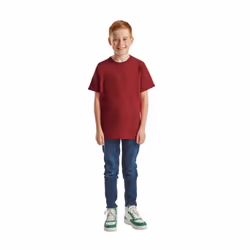 Fruit of the Loom Childrens/Kids Original T-Shirt - 12-13 Years, Brick Red
