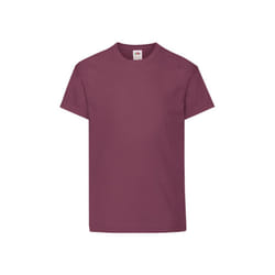 Fruit of the Loom Childrens/Kids Original T-Shirt - 12-13 Years, Burgundy