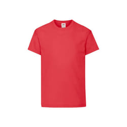 Fruit of the Loom Childrens/Kids Original T-Shirt - 12-13 Years, Red