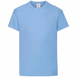 Fruit of the Loom Childrens/Kids Original T-Shirt - 12-13 Years, Sky Blue