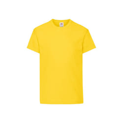 Fruit of the Loom Childrens/Kids Original T-Shirt - 12-13 Years, Yellow