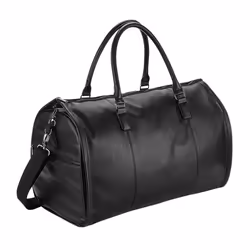 Quadra Leather Cabin Bag - One Size, Black