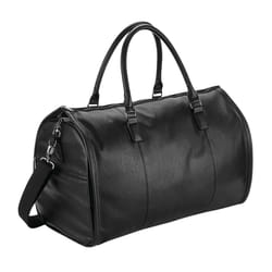 Quadra Leather Cabin Bag - One Size, Black