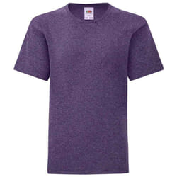 Fruit of the Loom Childrens/Kids Iconic Heather T-Shirt - 12-13 Years, Purple