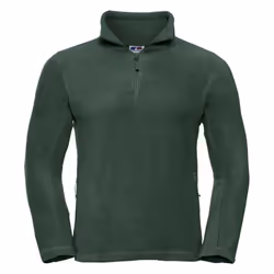 Russell Mens Zip Neck Outdoor Fleece Top - L, Bottle Green