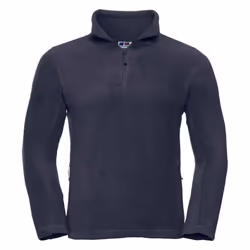 Russell Mens Zip Neck Outdoor Fleece Top - XS, French Navy