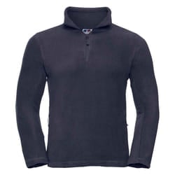 Russell Mens Zip Neck Outdoor Fleece Top - XS, French Navy