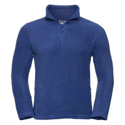 Russell Mens Zip Neck Outdoor Fleece Top - XXL, Royal Blue