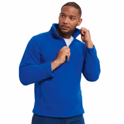 Russell Mens Zip Neck Outdoor Fleece Top - XXL, Royal Blue