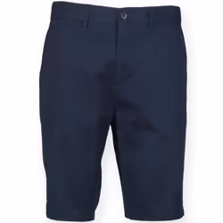 Front Row Mens Chino Stretch Shorts - 38R, Navy
