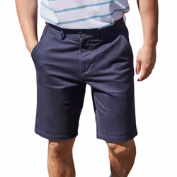Front Row Mens Chino Stretch Shorts - 38R, Navy