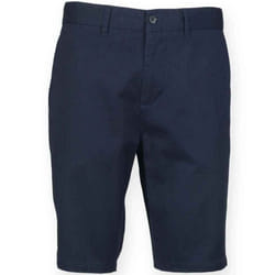 Front Row Mens Chino Stretch Shorts - 30R, Navy