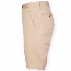 Front Row Mens Chino Stretch Shorts - 34R, Stone
