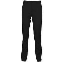 Front Row Mens Stretch Chinos - 30L, Black