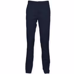 Front Row Mens Stretch Chinos - 38L, Navy