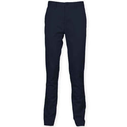 Front Row Mens Stretch Chinos - 38L, Navy