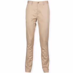 Front Row Mens Stretch Chinos - 32L, Stone