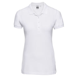 Russell Womens/Ladies Pique Polo Shirt - M, White