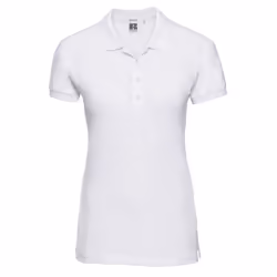 Russell Womens/Ladies Pique Polo Shirt - XS, White