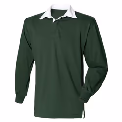 Front Row Mens Original Rugby Shirt - M, Bottle Green