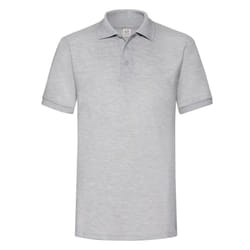 Fruit of the Loom Mens Heather Polo Shirt - XXL, Heather Grey