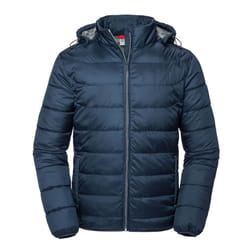 Russell Mens Nano Hooded Padded Jacket - 4XL, French Navy
