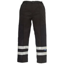 Yoko Mens Ballistic Reflective Trousers - 34R, Black