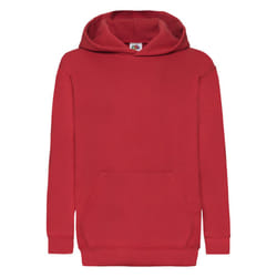 Fruit of the Loom Childrens/Kids Classic Hooded Sweatshirt - 12-13 Years, Red
