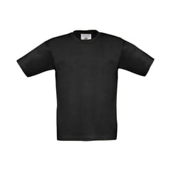B&C Childrens/Kids Exact 190 T-Shirt - 3-4 Years, Black