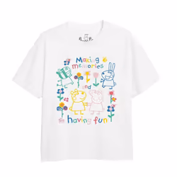 Peppa Pig Girls Fun Friends Outline T-Shirt