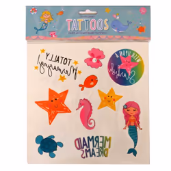 Anker Mermaid Temporary Tattoo (Pack of 40)