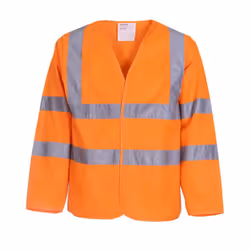 Yoko Unisex Adult Hi-Vis Long-Sleeved Waistcoat - S, Orange