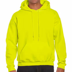 Gildan Mens DryBlend Hoodie - XXL, Safety Green