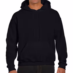 Gildan Mens DryBlend Hoodie - XXL, Black