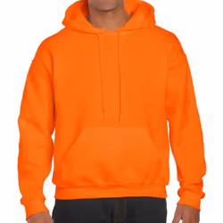 Gildan Mens DryBlend Hoodie - XXL, Safety Orange