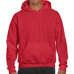 Gildan Mens DryBlend Hoodie - L, Red