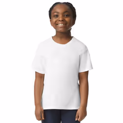 Gildan Childrens/Kids Softstyle Ringspun Cotton T-Shirt - 7-8 Years, White