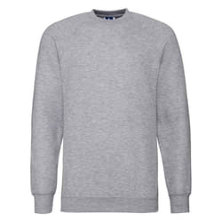Russell Mens Raglan Sweatshirt - XXL, Light Oxford