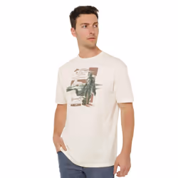 Star Wars Mandalorian Mens Star Fighter T-Shirt - S, Natural