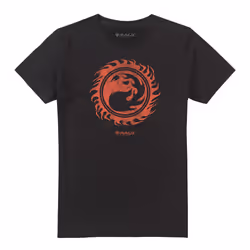 Magic The Gathering Mens Fire Mana T-Shirt - XL, Black
