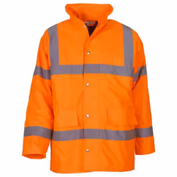 Yoko Unisex Adult Classic Motorway Hi-Vis Safety Padded Jacket - 3XL, Orange