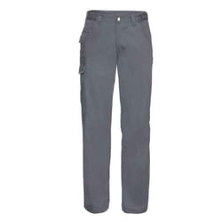 Russell Mens Polycotton Twill Work Trousers - 32L, Convoy Grey